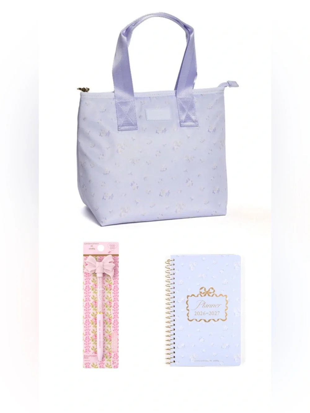 LoveShackFancy Yoobi Target Lunch Bag Planner Bow Pen
